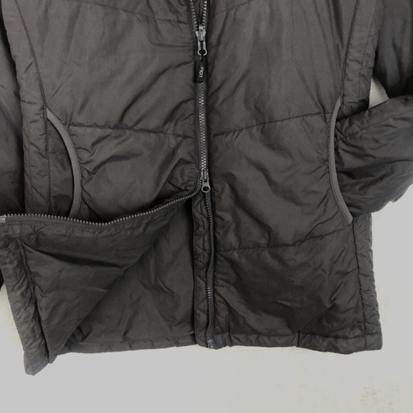 LOLE Double Zip Jacket Women's Sz 10‎ Dk Gray Water Repellant Pockets Mid-Length - Picture 15 of 16